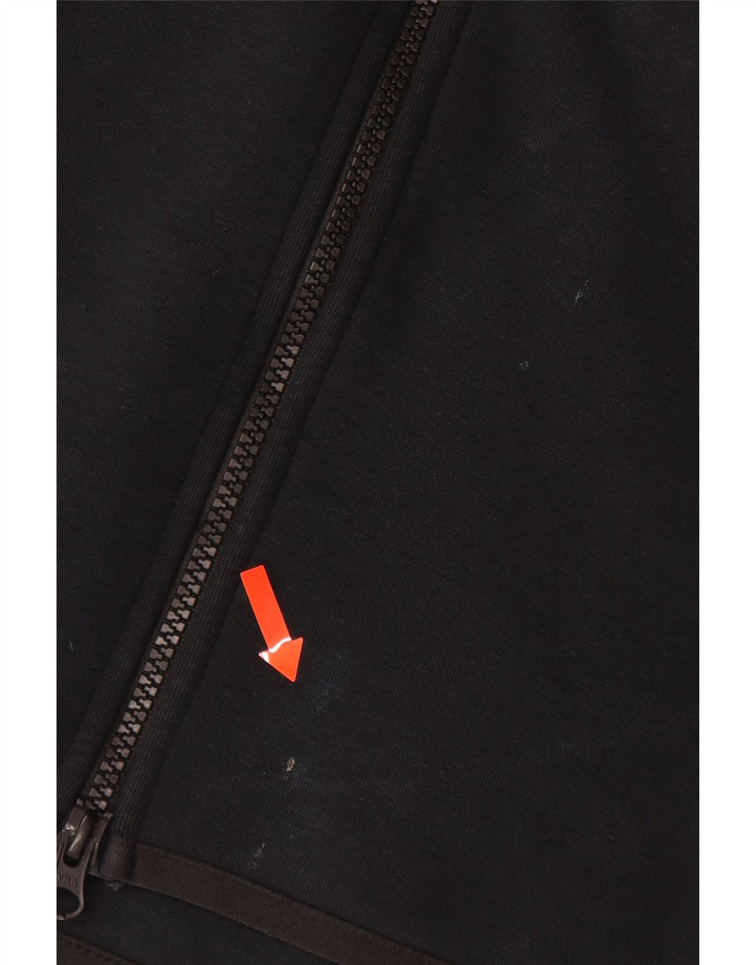 Maglione con cappuccio e zip da uomo NIKE in cotone nero medio