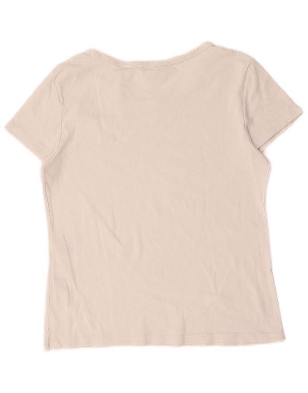 T-shirt da donna Levi's Top UK 14 grande cotone bianco
