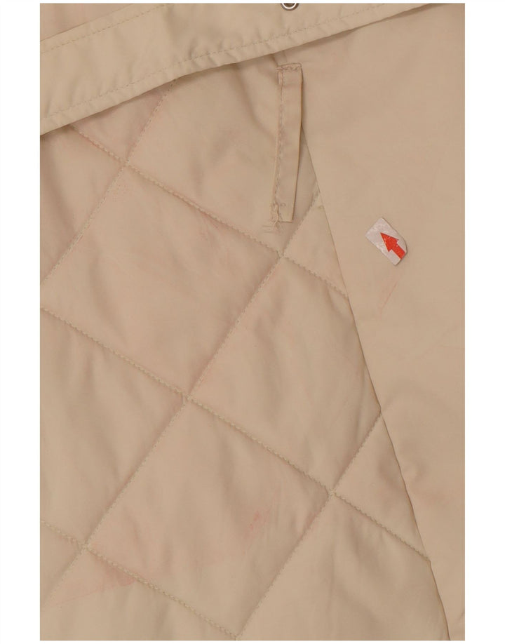 Soprabito trapuntato da donna Slam UK 16 grande color block bianco sporco