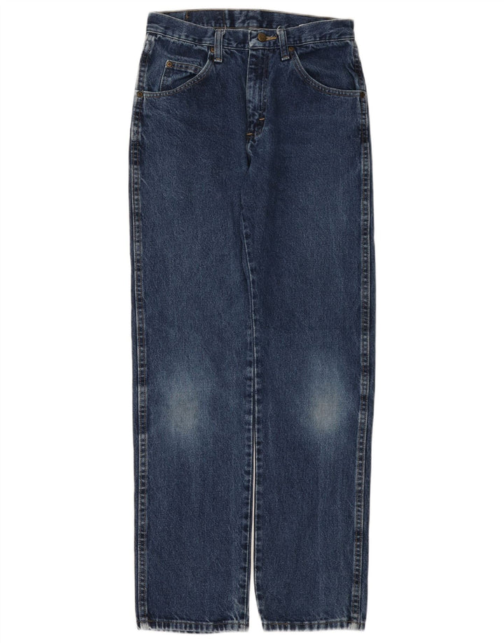 Jeans dritti da uomo Wrangler vestibilità regolare W29 L32 cotone blu