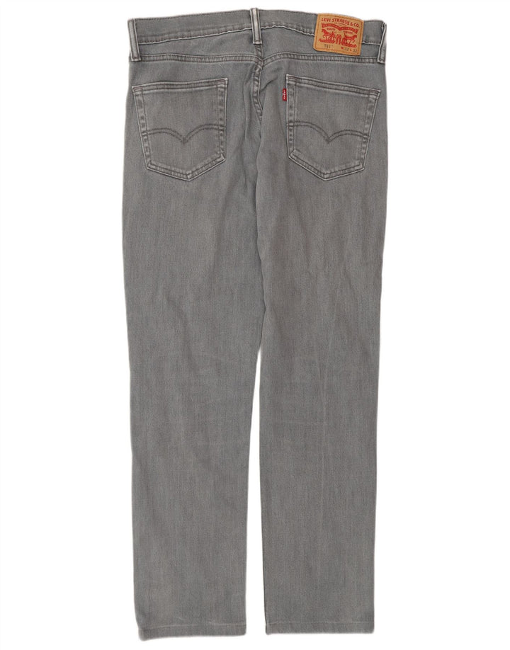 LEVI'S Jeans da uomo 511 slim W32 L32 cotone grigio
