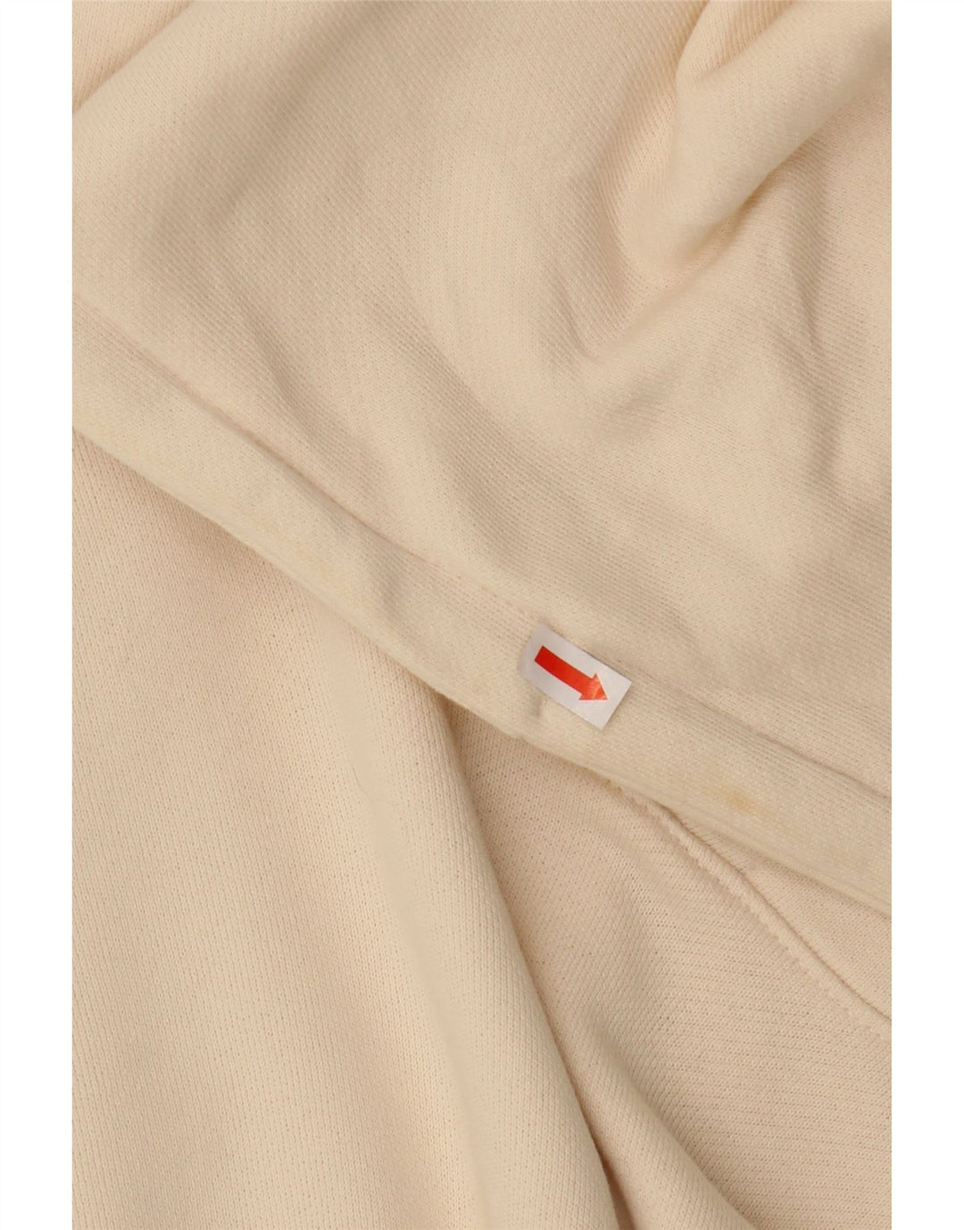 REEBOK Felpa con cappuccio oversize da donna UK 16 Large in cotone bianco sporco