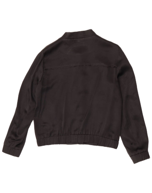 Giubbotto bomber da donna Massimo Dutti UK 38 medio nero acetato