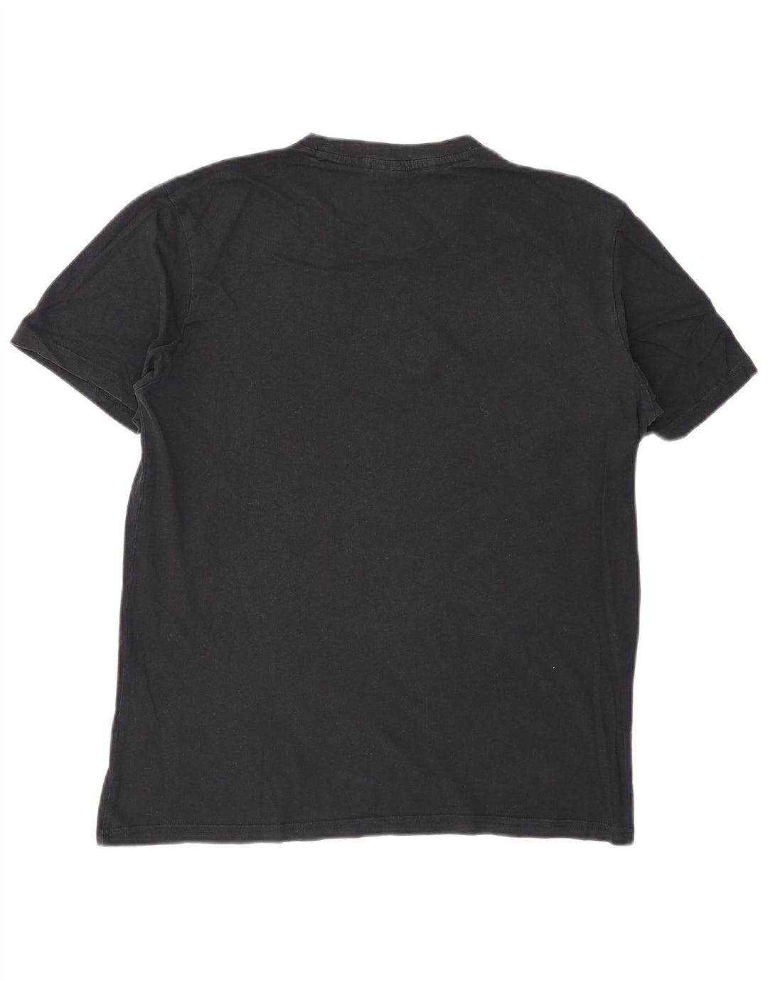 T-shirt da uomo CHAMPION Top grande in cotone blu navy