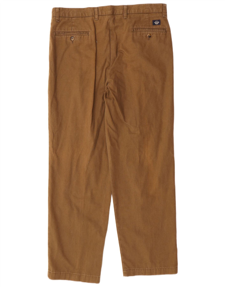 Pantaloni chino con pegged da uomo Dockers color kaki W38 L32 classico in cotone beige