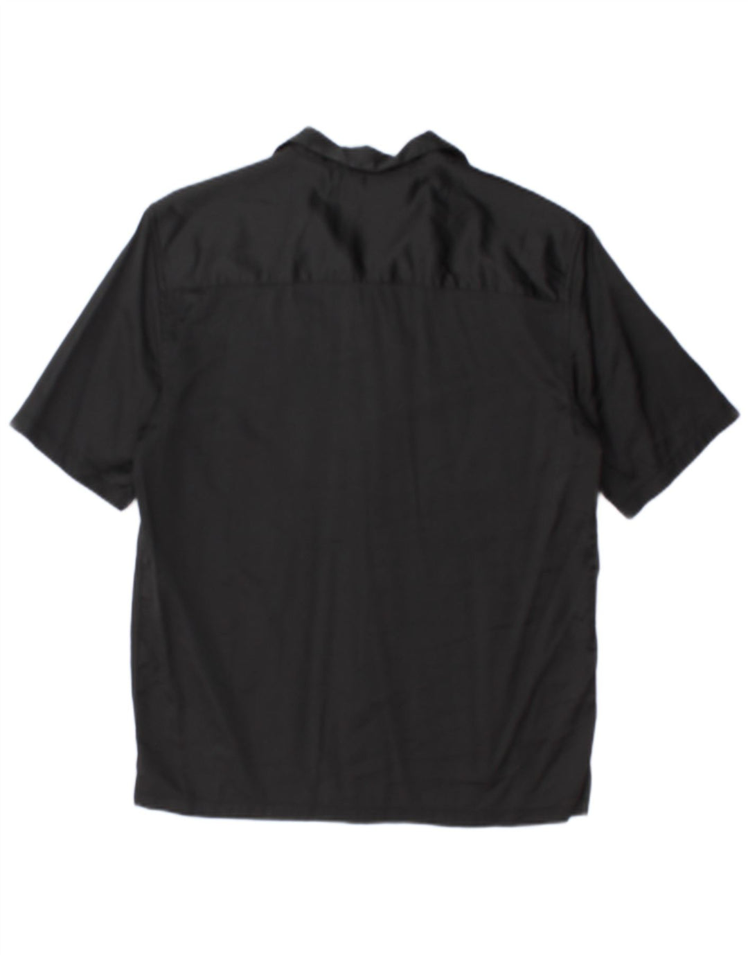 Camicia Zara da uomo a maniche corte piccola in viscosa nera