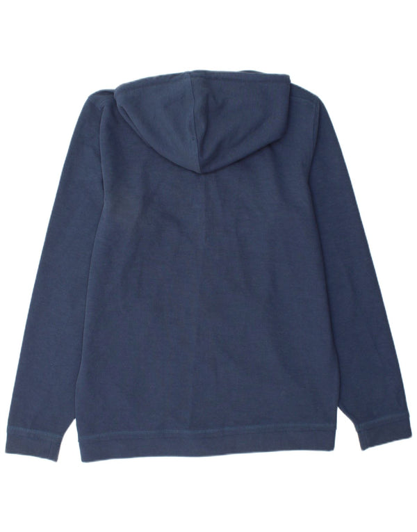 Mustang Maglione con cappuccio e zip grafica da uomo piccolo in cotone blu navy