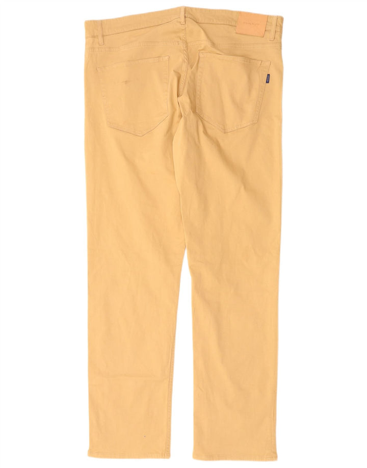 Pantaloni casual slim da uomo Gant W38 L31 in cotone marrone