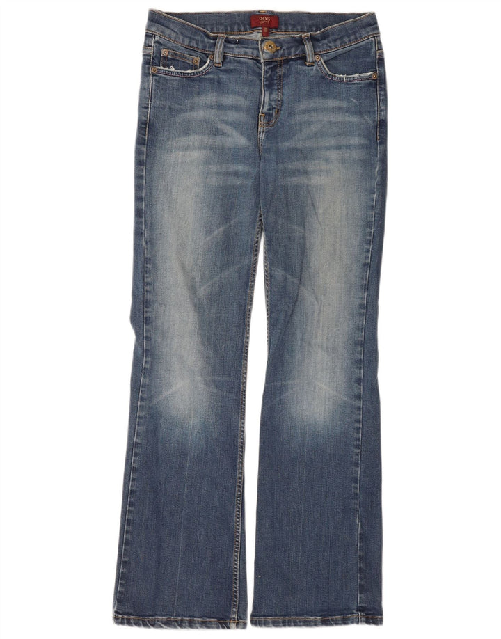 Jeans bootcut da donna Oasis UK 10 piccoli W30 L28 cotone blu