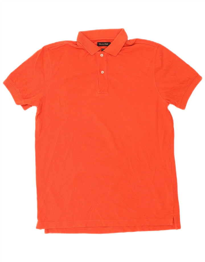 Polo Uomo Massimo Dutti Cotone Arancione Medio