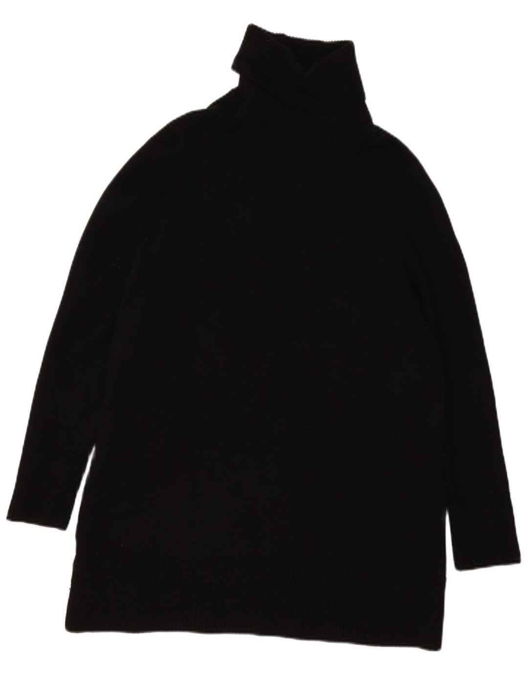 Maglione a collo alto oversize da donna Zara UK 10 piccolo in viscosa nera