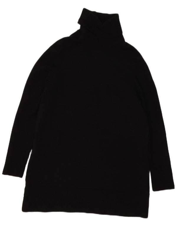 Maglione a collo alto oversize da donna Zara UK 10 piccolo in viscosa nera