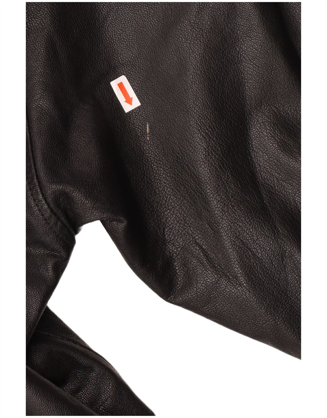 Cappotto in pelle da donna VINTAGE UK 18 XL in pelle nera