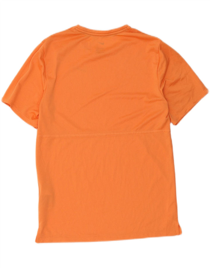 T-shirt Nike Dri Fit da donna Top UK 10 Small Arancione Poliestere