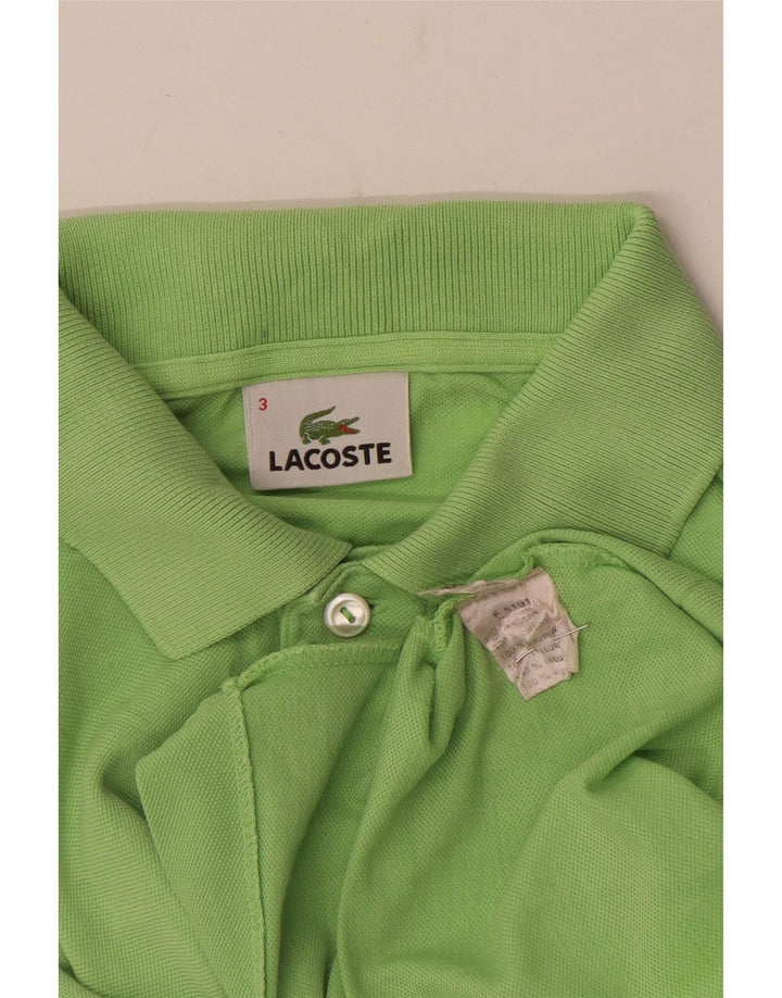 Polo da uomo Lacoste taglia 3 piccola in cotone verde