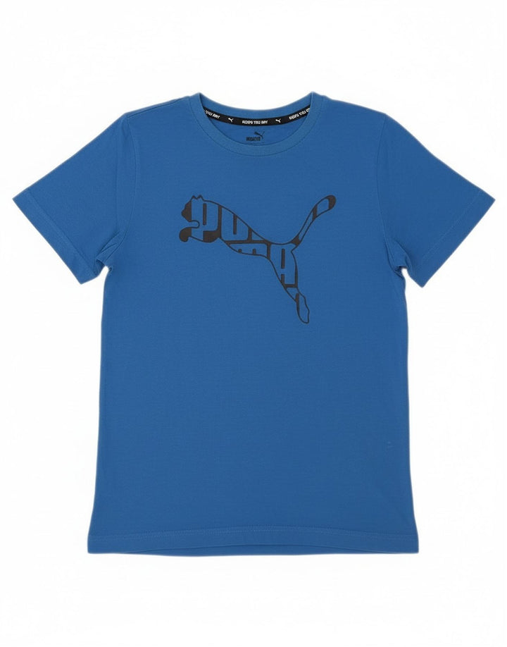 Maglietta grafica da ragazzo Puma 11-12 anni Blu