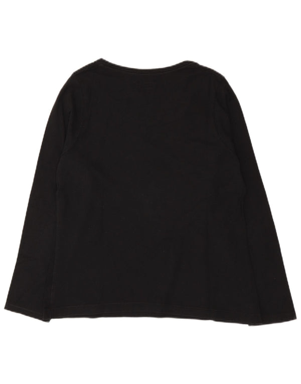 Top da donna a maniche lunghe Champion UK 12 cotone nero medio