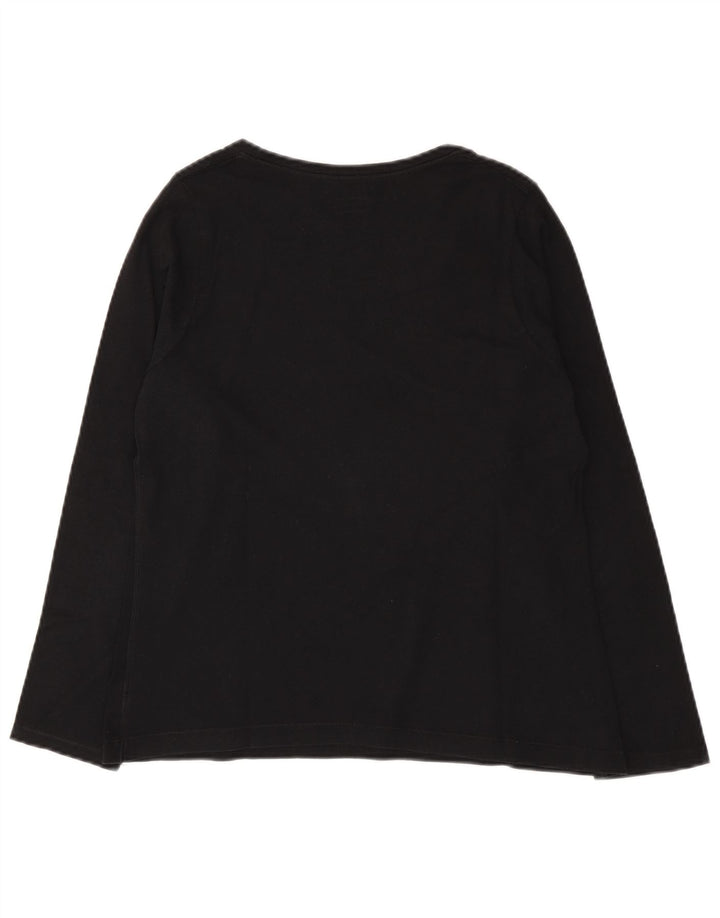 Top da donna a maniche lunghe Champion UK 12 cotone nero medio