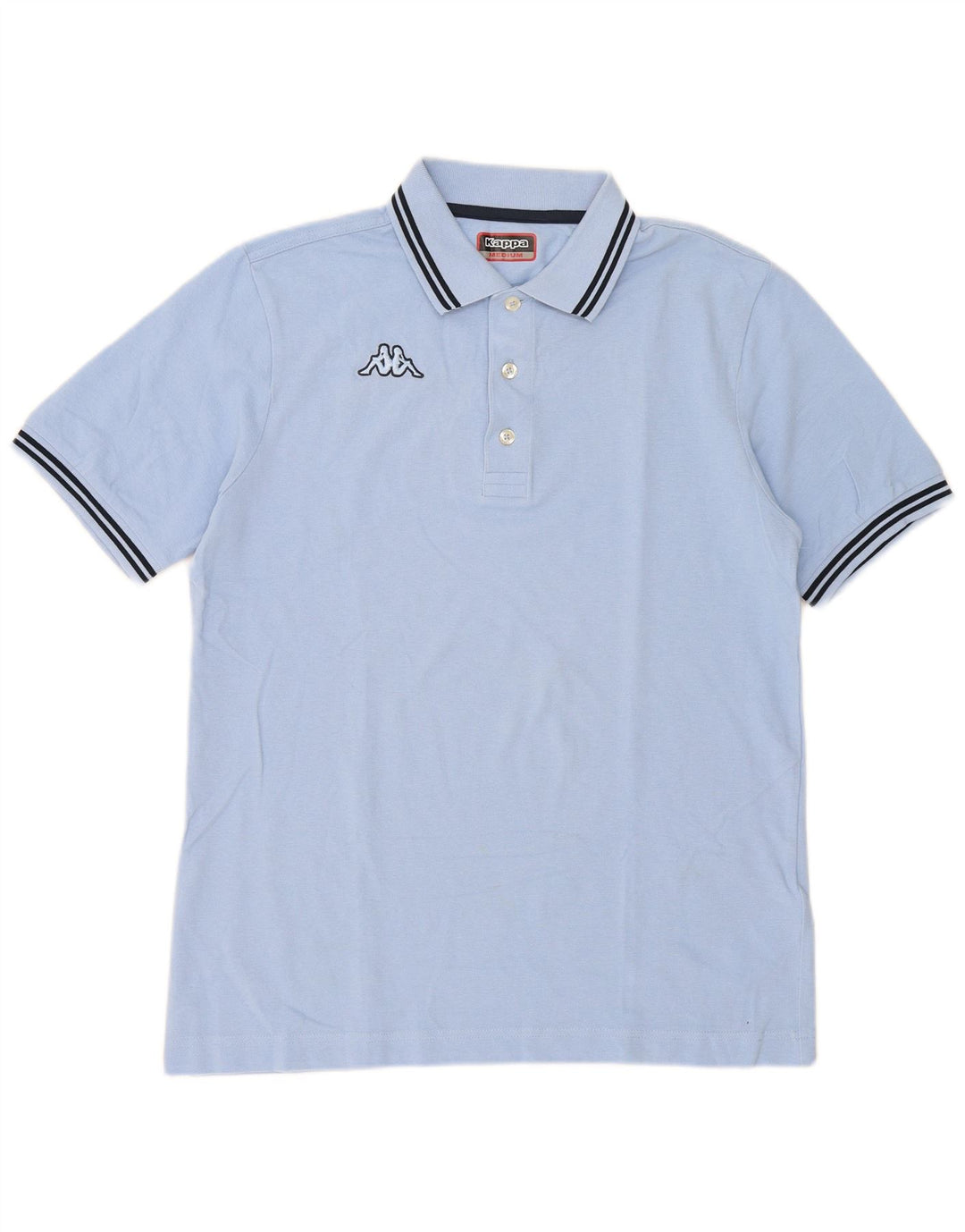 Polo Kappa Uomo Blu Medio in cotone