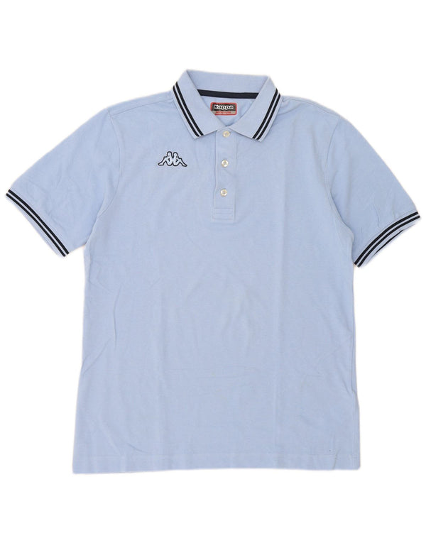 Polo Kappa Uomo Blu Medio in cotone
