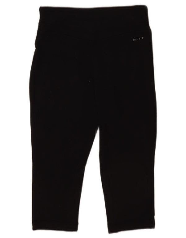 Leggings Nike Dri Fit Capri da donna UK 4 XS nylon nero
