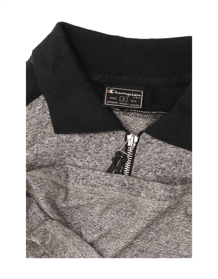Polo da uomo Champion Small grigia a blocchi di colore
