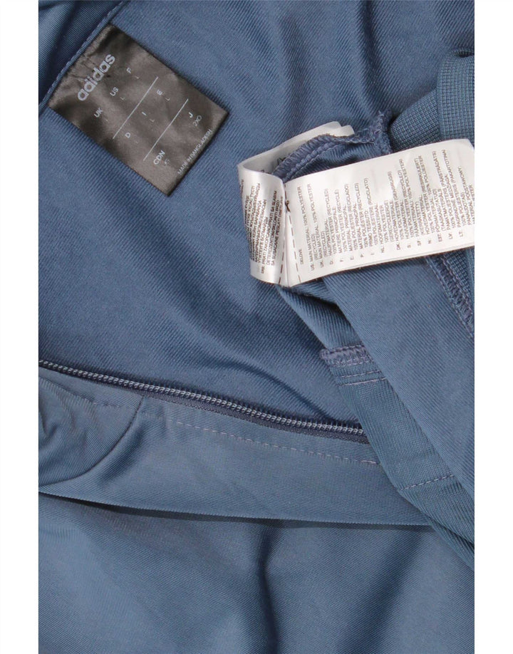 Adidas Giacca da uomo con grafica grafica, giacca grande, in poliestere color block blu