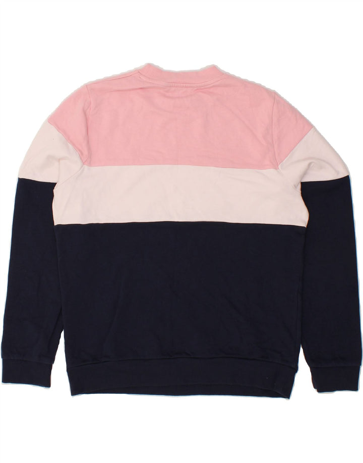 CREW CLOTHING Womens Graphic Sweatshirt Jumper UK 12 Medium Multicoloured Vintage Crew Clothing and Second-Hand Crew Clothing from Messina Hembry 