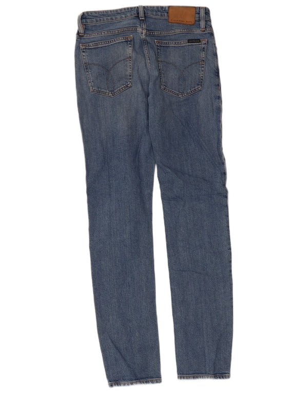 Jeans slim da uomo Calvin Klein W30 L32 cotone blu