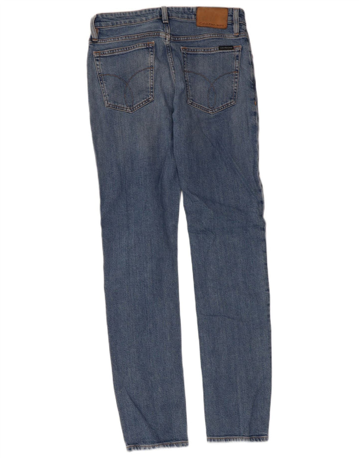 Jeans slim da uomo Calvin Klein W30 L32 cotone blu