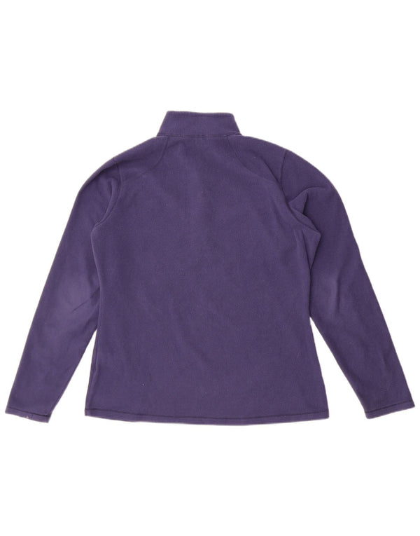 Maglione in pile da donna con collo e zip The North Face UK 16 Large Viola Poliestere