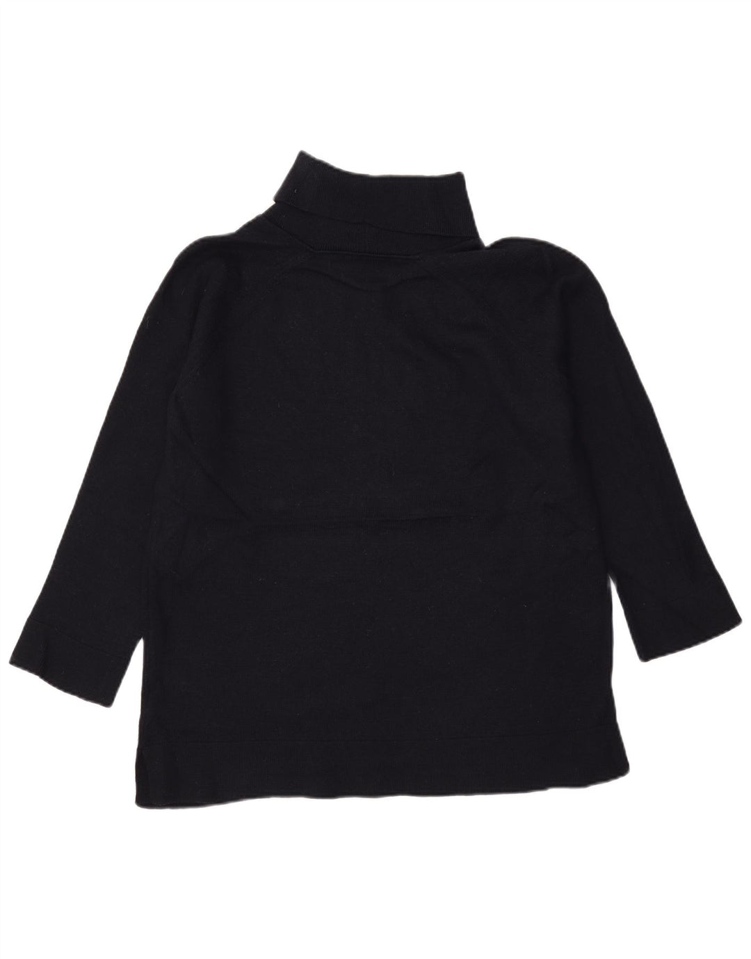 Maglione maglione a collo alto da donna Marks & Spencer UK 16 grande blu navy