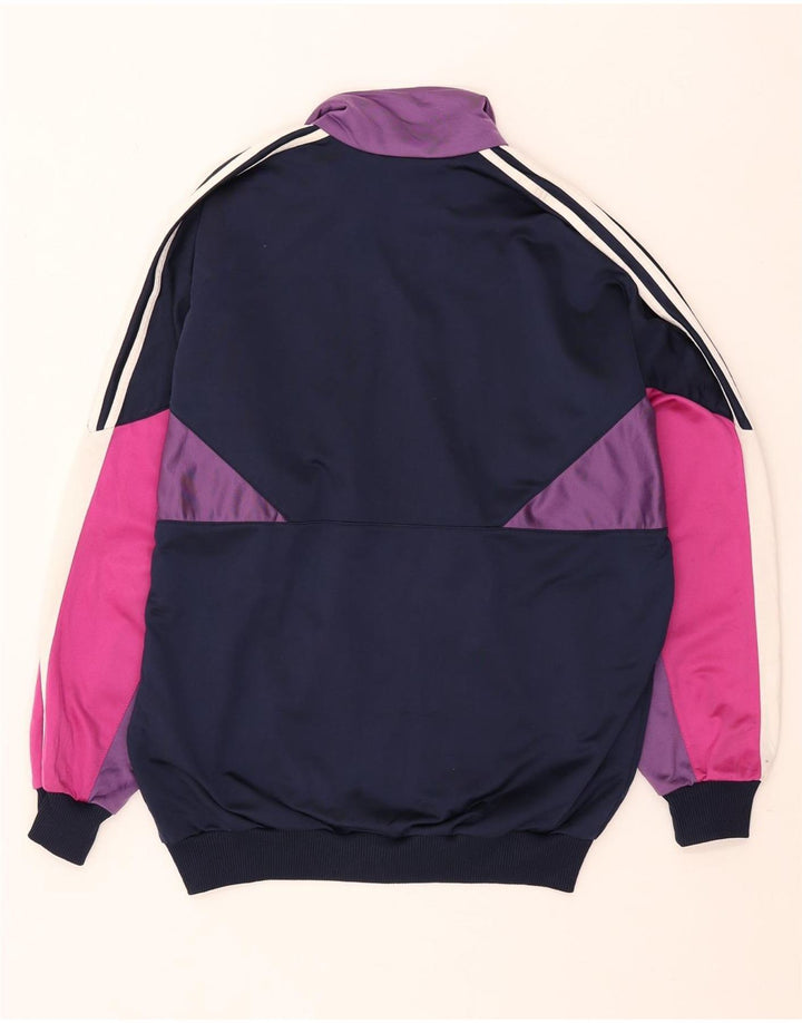 Adidas Giacca da uomo con grafica grafica, giacca grande, colore blu navy