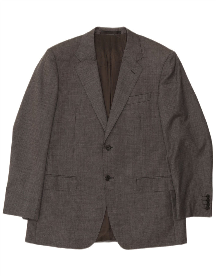 Giacca blazer a 2 bottoni Marks & Spencer da uomo UK 42 grande lana grigia