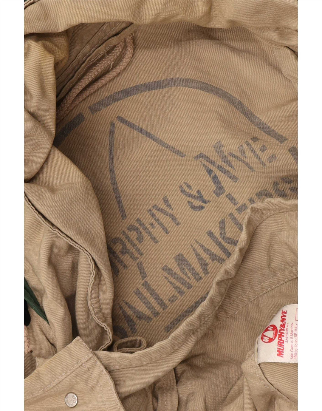 Giacca pratica da uomo con cappuccio Murphy & Nye UK 42 XL Cotone beige