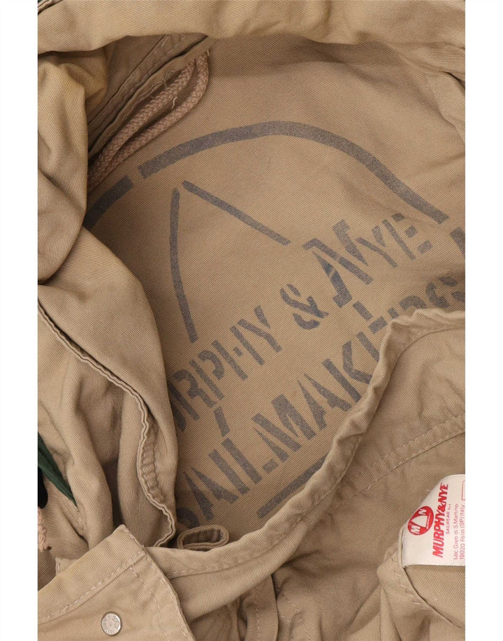 Giacca pratica da uomo con cappuccio Murphy & Nye UK 42 XL Cotone beige