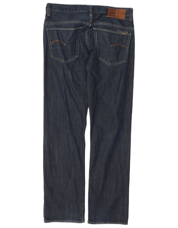 Jeans dritti da uomo G-Star 3301 W34 L32 cotone blu navy