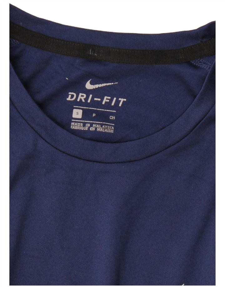T-shirt NIKE da uomo Dri Fit Top Small Blu Navy