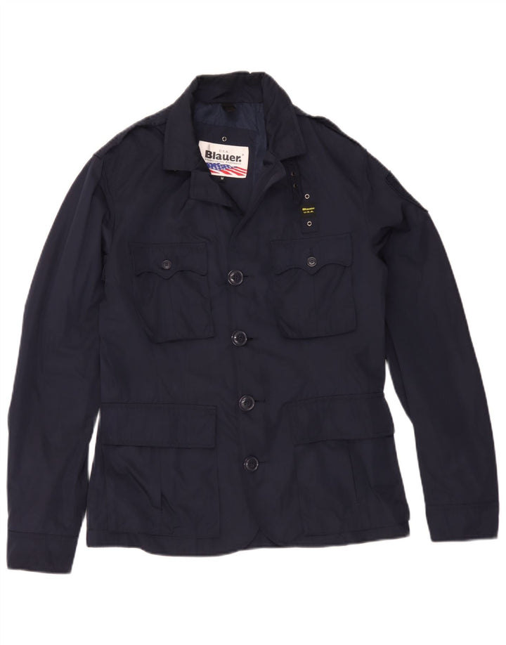 Giacca militare da uomo Blauer UK 38 medio blu navy