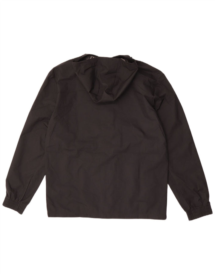 Giacca antipioggia da uomo Adidas con cappuccio UK 36 Small Nero Poliestere