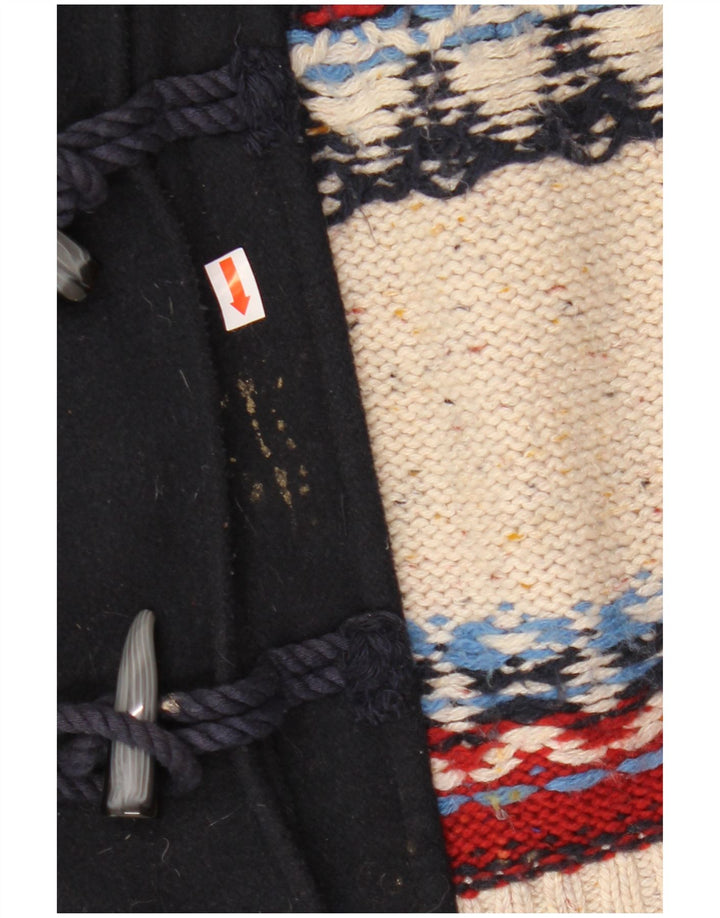 Maglione cardigan da donna DESIGUAL UK 20 2XL Poliestere a righe bianco sporco