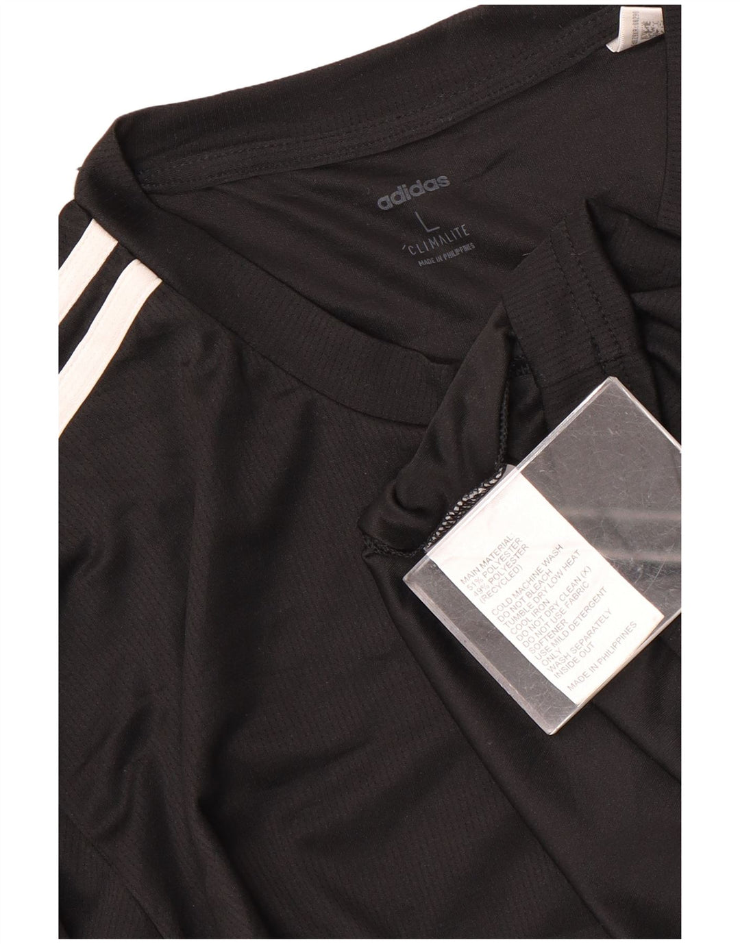 Adidas Uomo Climalite Top manica lunga grande poliestere nero