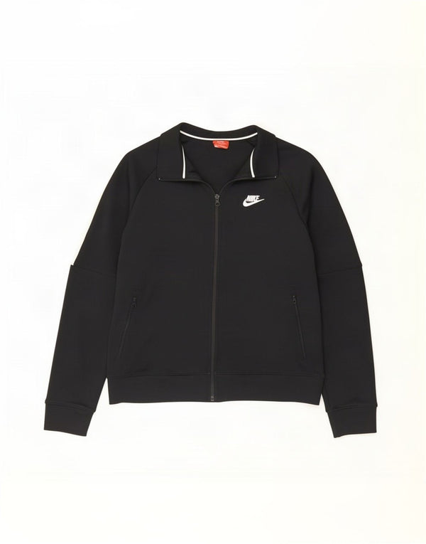 Giacca da tuta da uomo Nike, giacca grande, in poliestere color block nero