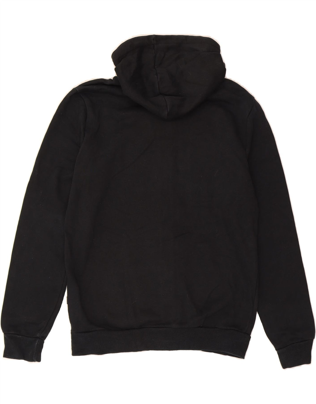 PUMA Mens Graphic Zip Hoodie Sweater Small Black Cotton Vintage Puma and Second-Hand Puma from Messina Hembry 