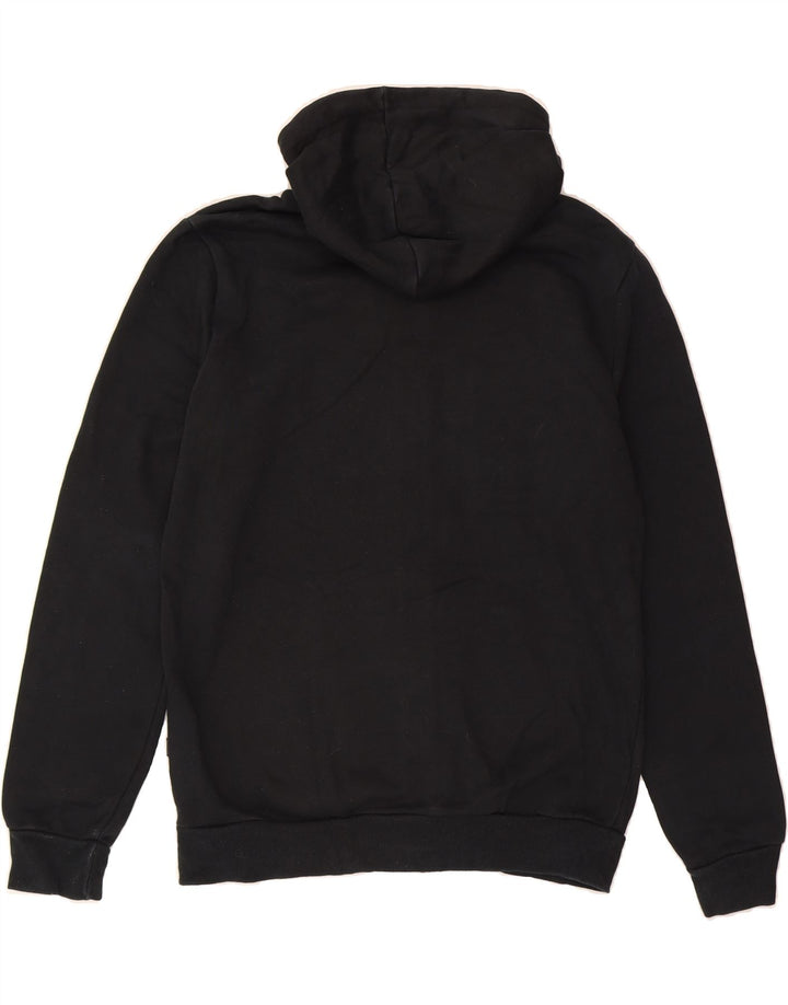 PUMA Mens Graphic Zip Hoodie Sweater Small Black Cotton Vintage Puma and Second-Hand Puma from Messina Hembry 