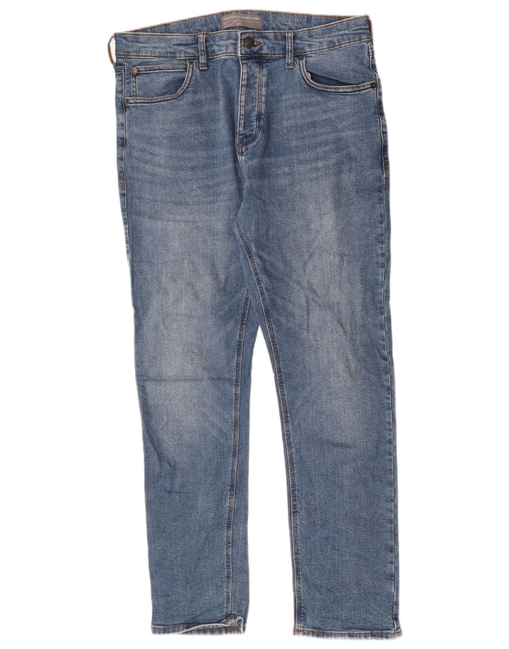 Jeans slim da uomo French Connection W34 L30 cotone blu