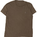 T-shirt da uomo ALL SAINTS Top grande in cotone kaki