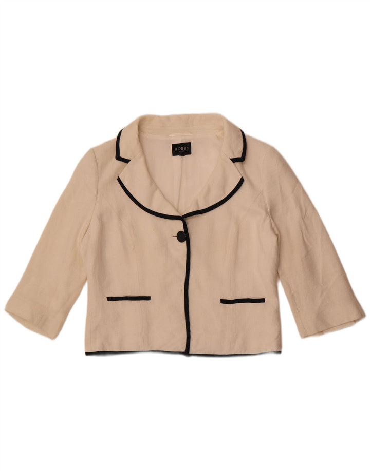 Set da 2 pezzi con maniche a 3/4 da donna Hobbs UK 16 Large in viscosa bianca