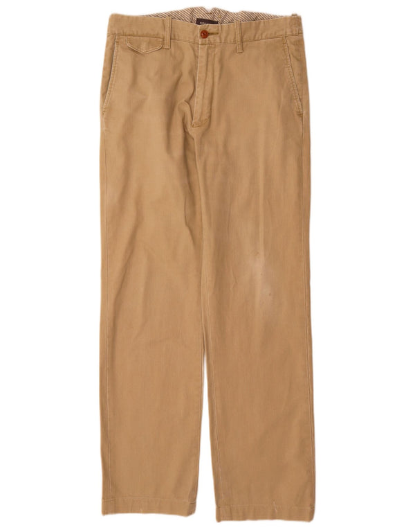 Pantaloni chino dritti da uomo Dockers W33 L32 in cotone beige