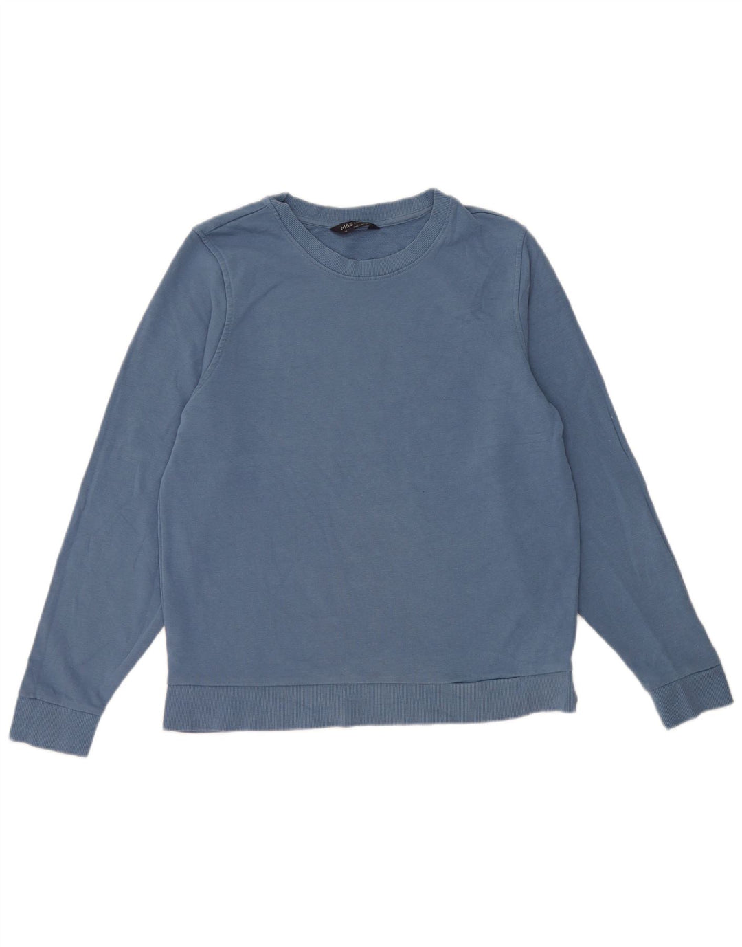 Felpa da donna Marks & Spencer UK 14 Cotone blu medio